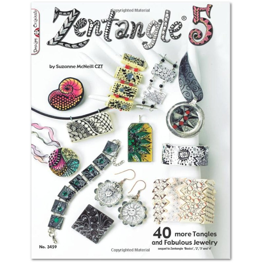 Zentangle 5, Zentangle Patterns for Jewellery by Suzanne McNeill Zentangle 5, Zentangle Pattern Book for Jewellery Yarn Designers Boutique