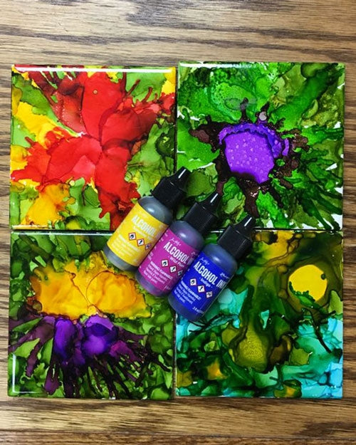 Alcohol Ink Tim Holtz | Adirondack Inks by Ranger, Create Alcohol Art Tim Holtz Alcohol Inks ½ oz Bottle Yarn Designers Boutique