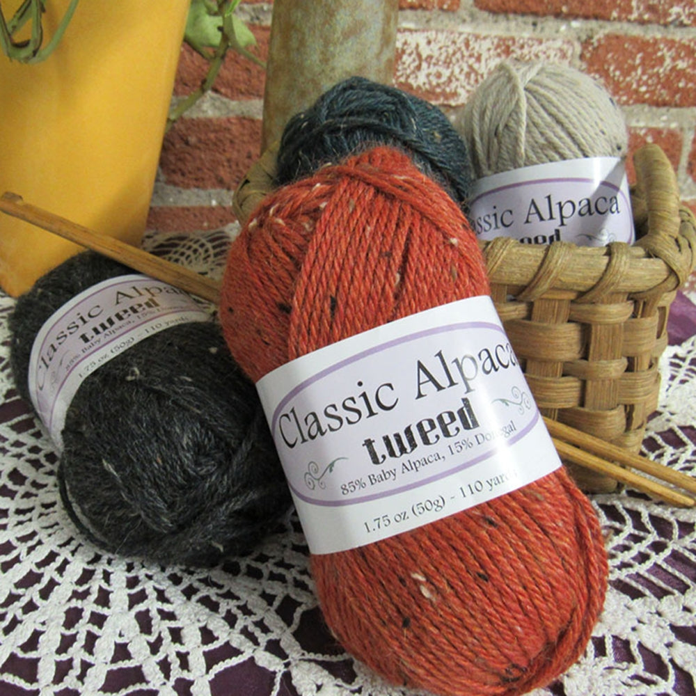 The Alpaca Yarn Company, Alpaca Classic Tweed, Baby Alpaca DK Yarn Classic Alpaca Tweed by The Alpaca Yarn Co. Yarn Designers Boutique