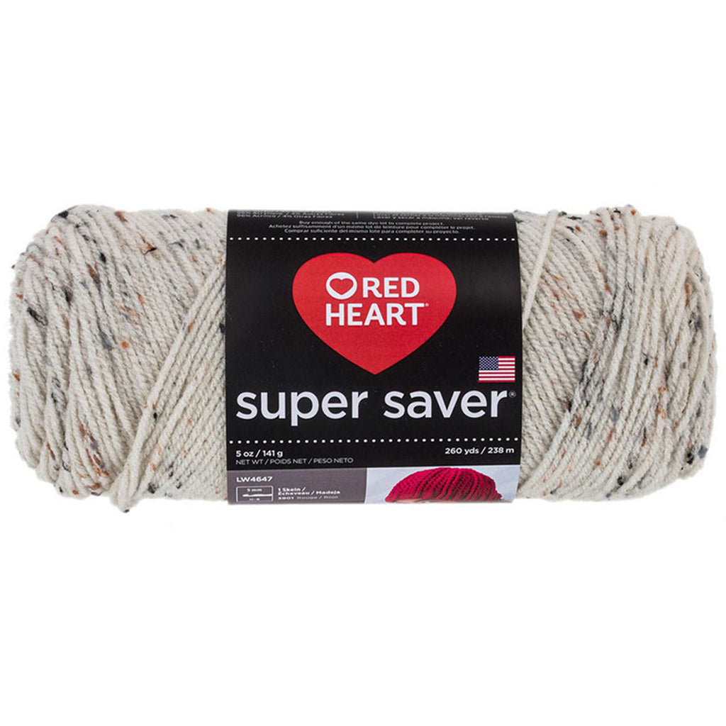 Super Saver Yarn Red Heart, Machine Washable & Dryable, Worsted Weight Super Saver Solids & Fleck Yarn by Red Heart Yarn Designers Boutique