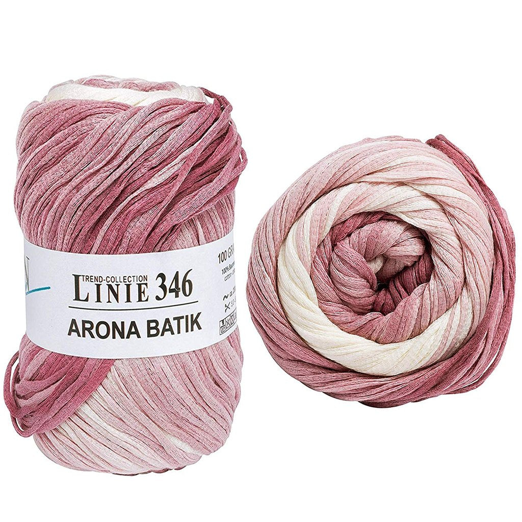 Cotton Yarn | Arona Batik Ribbon Yarn, Linie 346 by Online Yarns Arona Batik Linie 346 by OnLine Yarns Yarn Designers Boutique