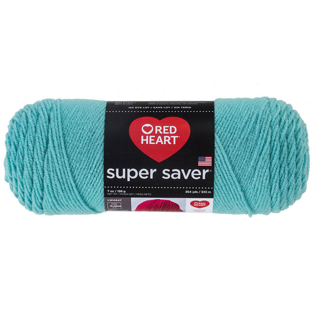 Super Saver Yarn Red Heart, Machine Washable & Dryable, Worsted Weight Super Saver Solids & Fleck Yarn by Red Heart Yarn Designers Boutique