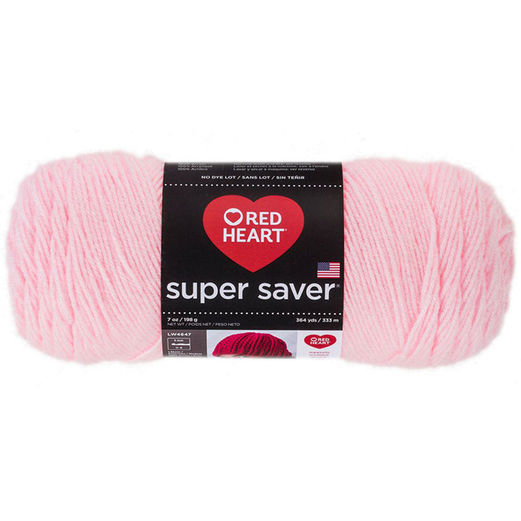 Super Saver Yarn Red Heart, Machine Washable & Dryable, Worsted Weight Super Saver Solids & Fleck Yarn by Red Heart Yarn Designers Boutique