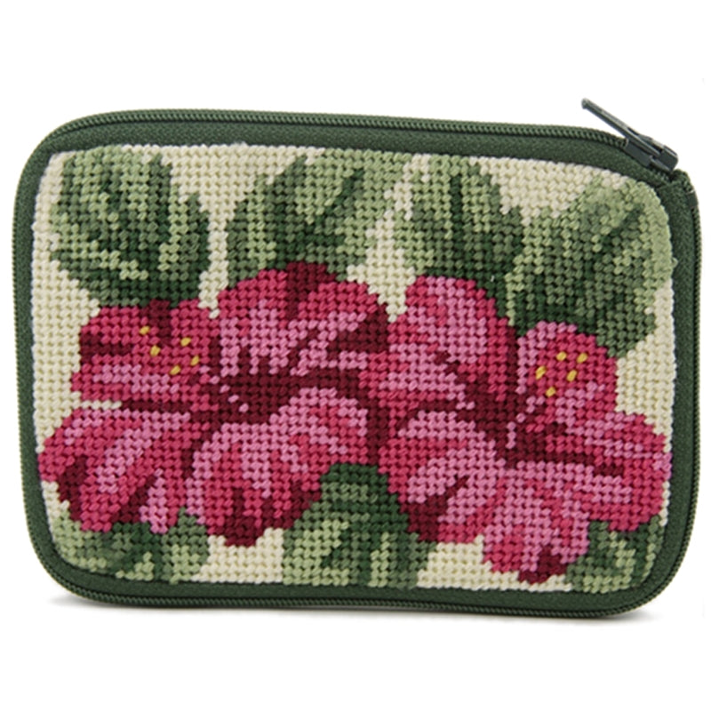 Beginner Needlepoint Kit, Stitch & Zip Coin Purse, Alice Peterson Co. Stitch & Zip Coin Purse Kits, Cross Stitch Yarn Designers Boutique