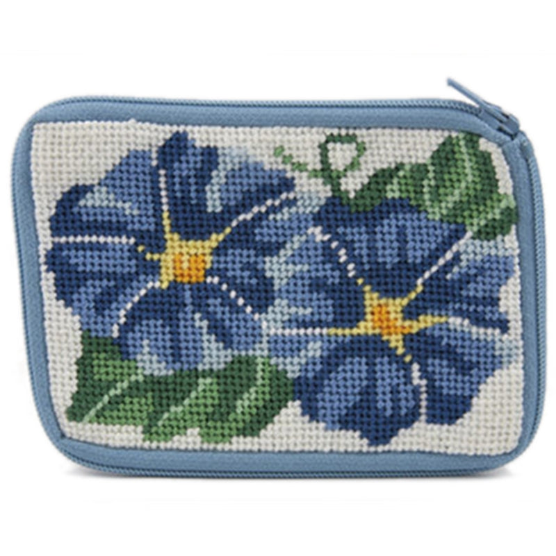 Beginner Needlepoint Kit, Stitch & Zip Coin Purse, Alice Peterson Co. Stitch & Zip Coin Purse Kits, Cross Stitch Yarn Designers Boutique