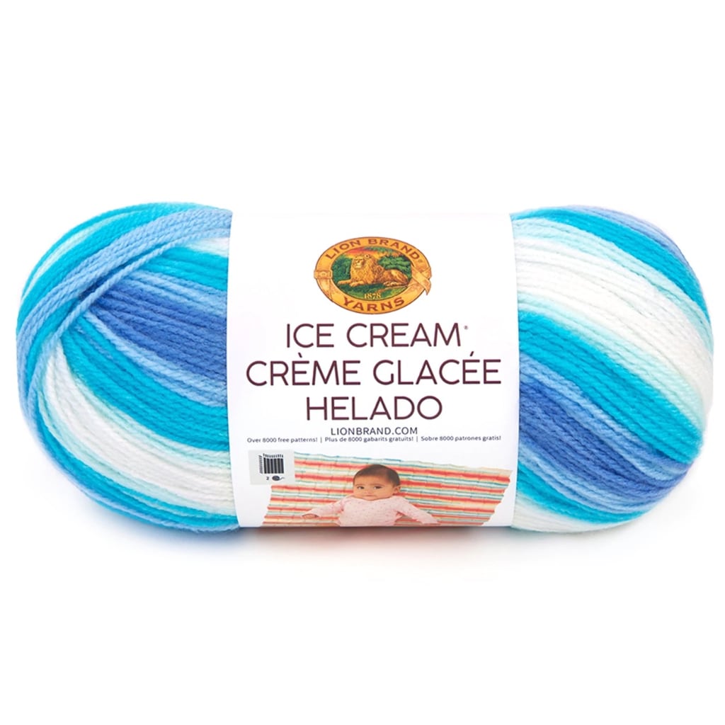 Lion Brand, Ice Cream Yarn, Pastel Colors Self Striping Baby Yarn Ice Cream Yarn from Lion Brand Yarn Designers Boutique