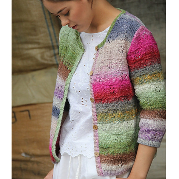 Autumn & Spring Lightweight Cardigan Knitting Kit with Noro Yarns Boxy Cardigan Knitting Kit with Tsubame Yarn Yarn Designers Boutique