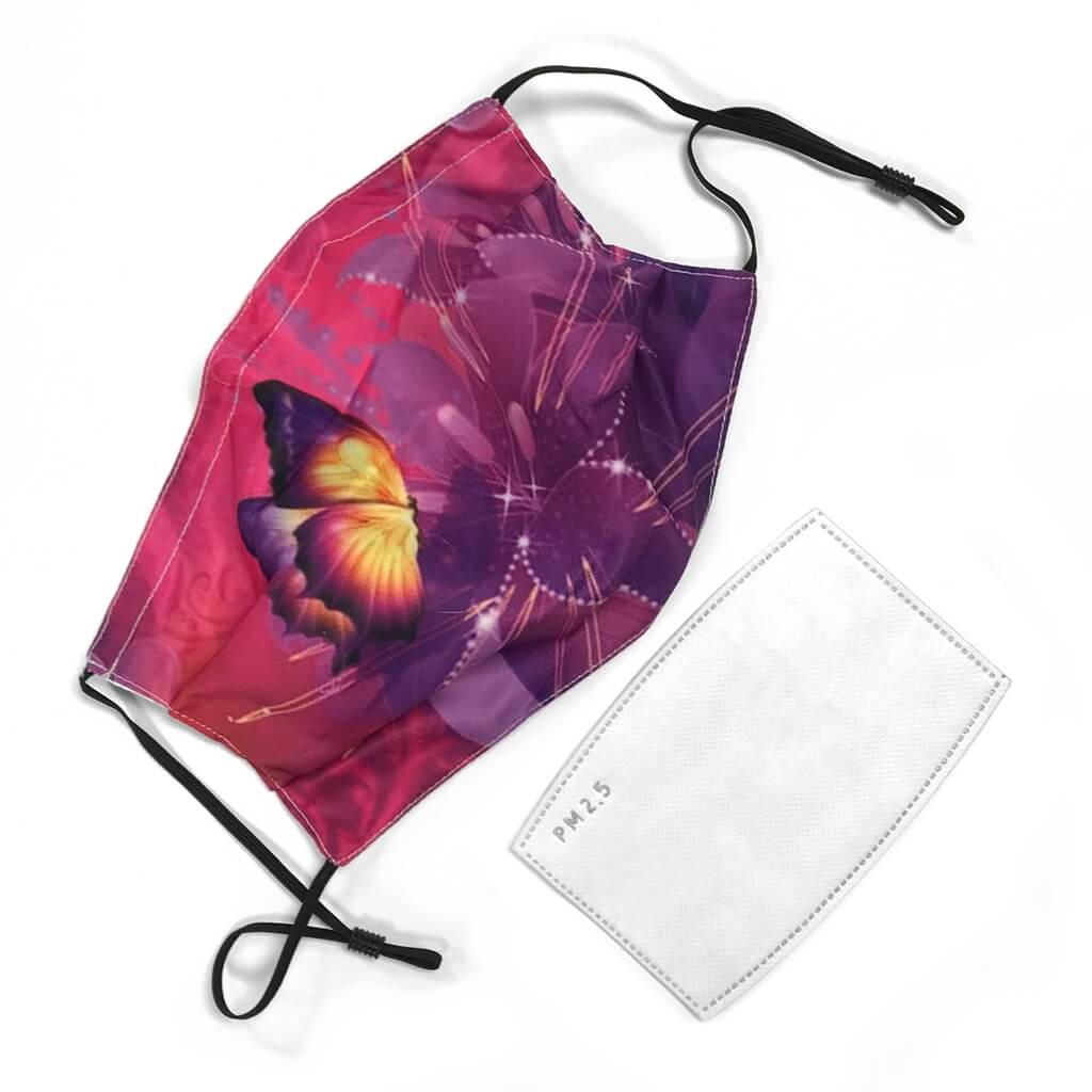 Adjustable Covid Mask, Reusable Face Masks with Filter & Nose Wire Adjustable Face Masks with Filter Yarn Designers Boutique