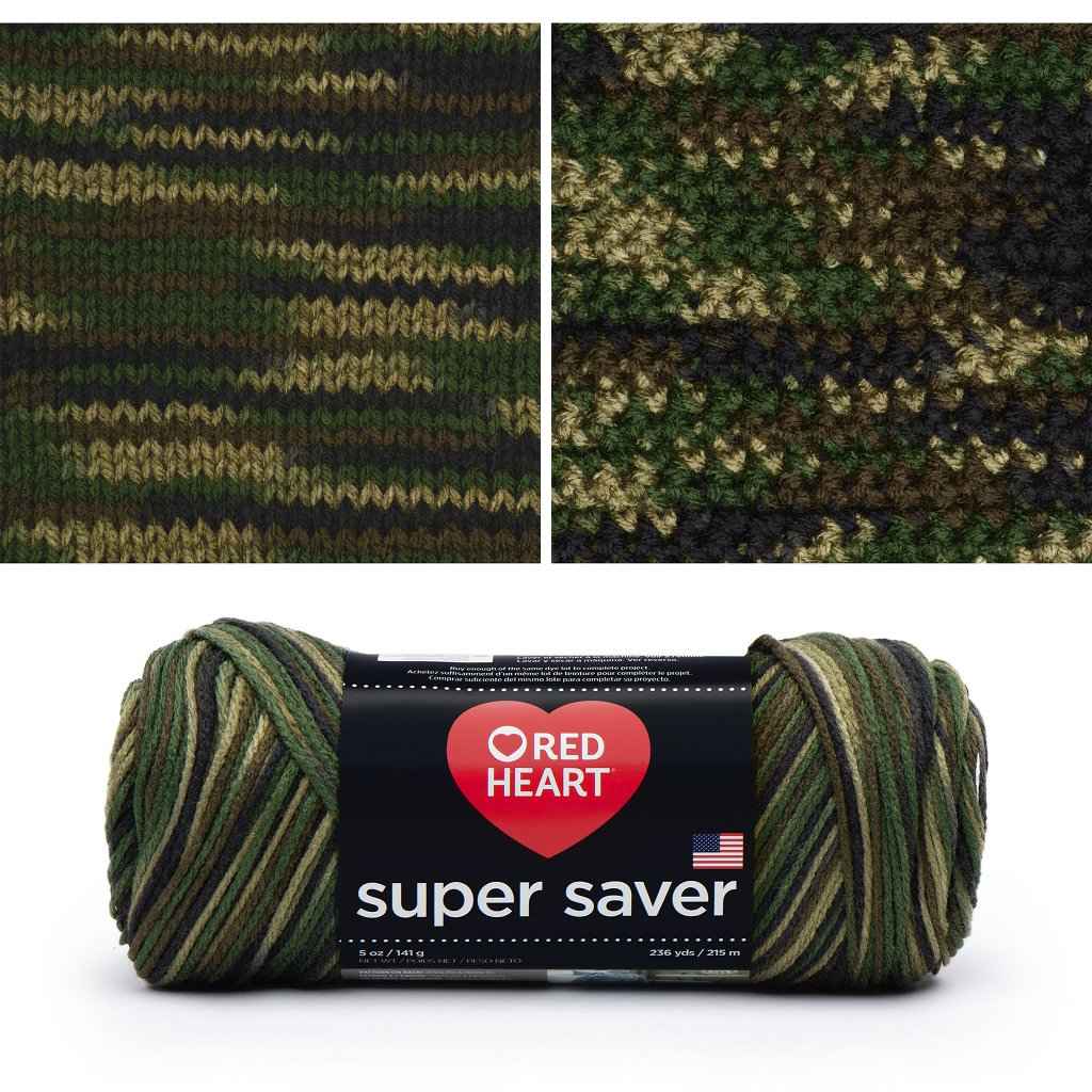 Super Saver, Easy Care, Machine Washable Yarn by Red Heart Super Saver Variegated Yarn by Red Heart Yarn Designers Boutique