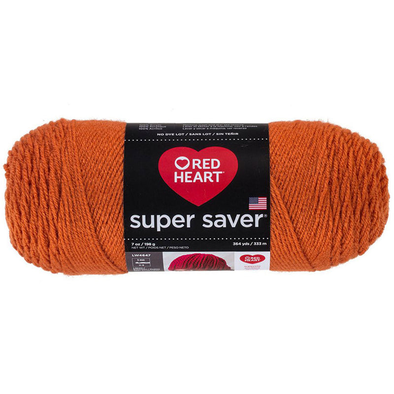 Super Saver Yarn Red Heart, Machine Washable & Dryable, Worsted Weight Super Saver Solids & Fleck Yarn by Red Heart Yarn Designers Boutique