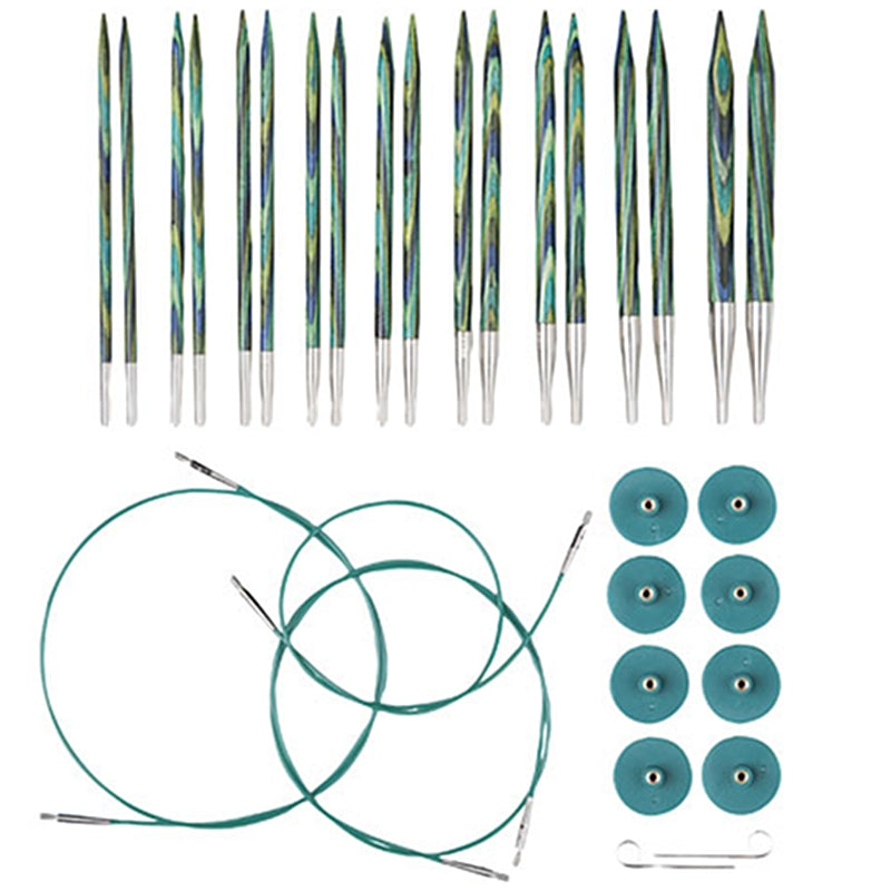 Knitting Needles, Knit Picks Interchangeable Caspian Circular Set Caspian Interchangeable Circular Needle Set US 4-11, Knit Picks Yarn Designers Boutique