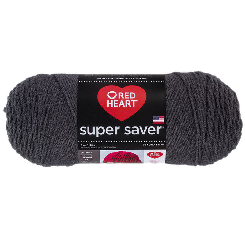 Super Saver Yarn Red Heart, Machine Washable & Dryable, Worsted Weight Super Saver Solids & Fleck Yarn by Red Heart Yarn Designers Boutique