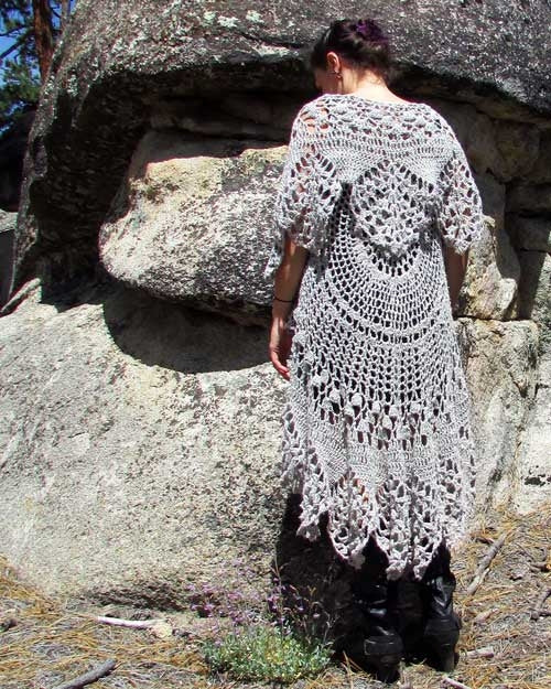 Crochet Pattern | Stevie Nicks Crocheted Mandala Vest Pattern Bohemian Crocheted Circular Vest Pattern Yarn Designers Boutique