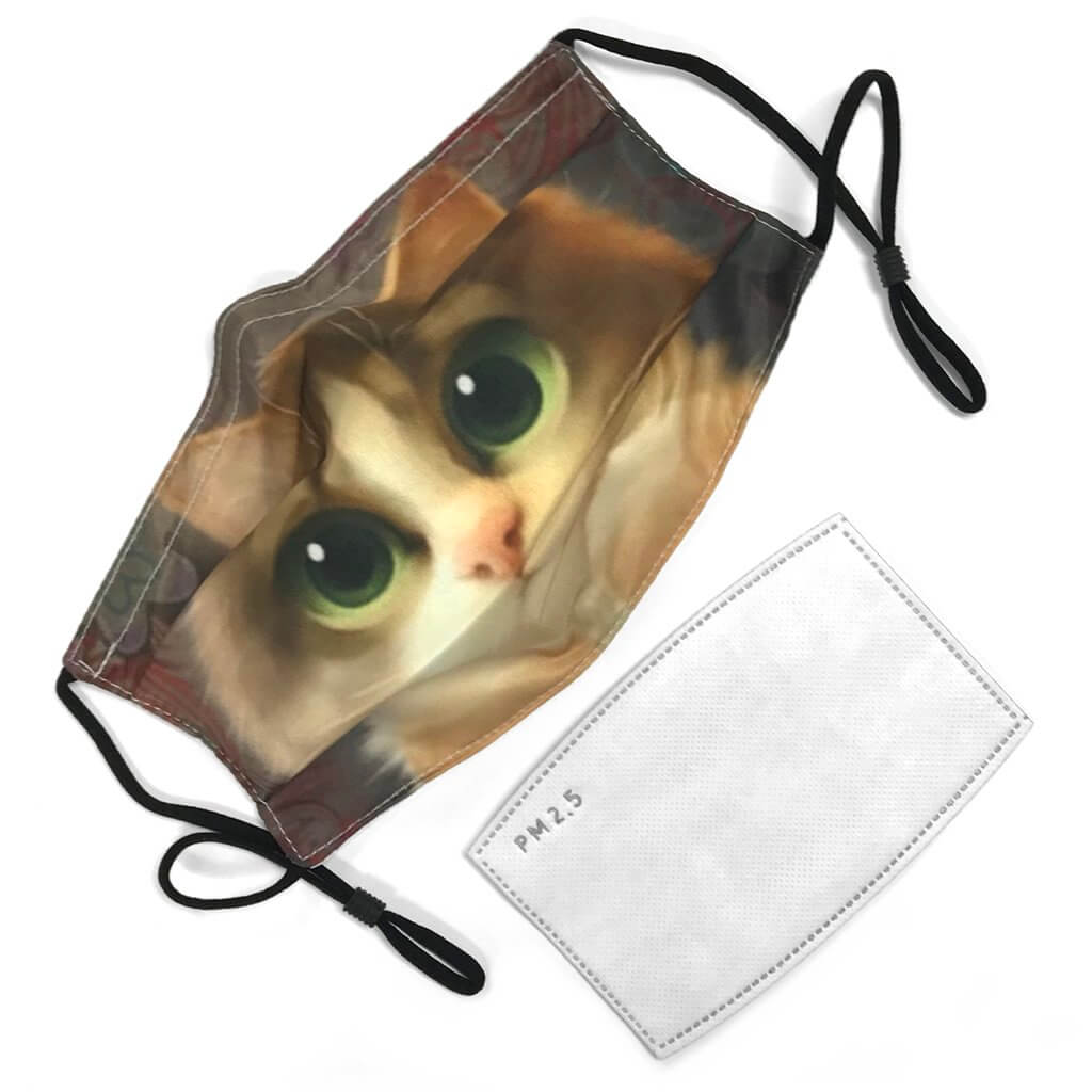 Adjustable Covid Mask, Reusable Face Masks with Filter & Nose Wire Adjustable Face Masks with Filter Yarn Designers Boutique