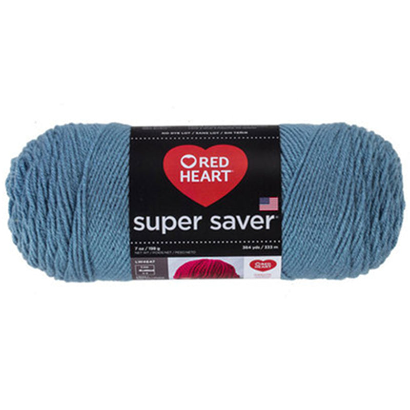 Super Saver Yarn Red Heart, Machine Washable & Dryable, Worsted Weight Super Saver Solids & Fleck Yarn by Red Heart Yarn Designers Boutique