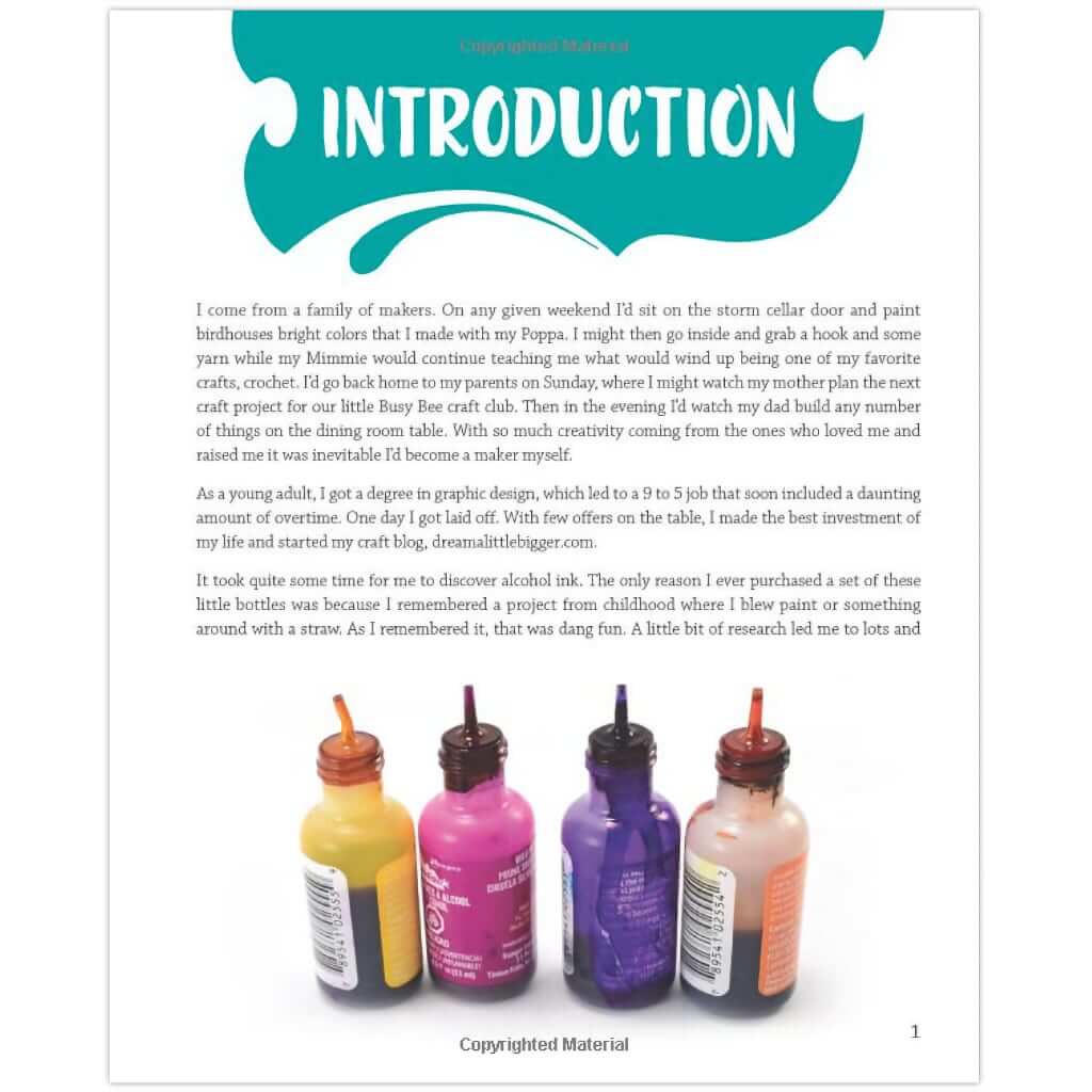 Crafting with Alcohol Ink by Allison Murray | FREE Shipping Over $60 Crafting with Alcohol Inks by Allison Murray Yarn Designers Boutique