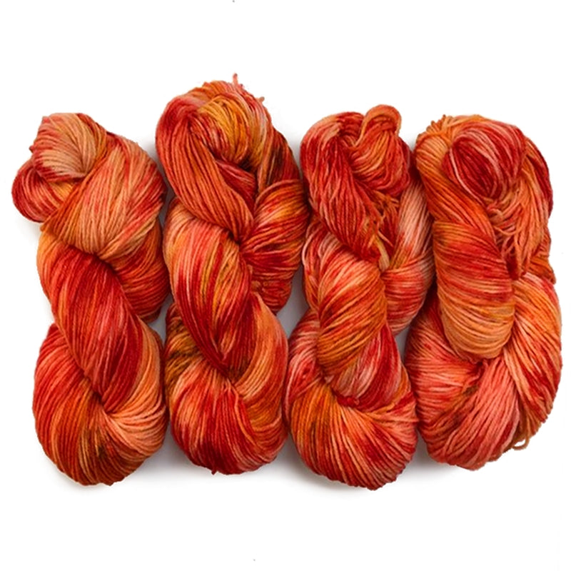 Hand Dyed Yarn, Creamsicle Yarn, Worsted, DK & Sock Yarn Hand Dyed Yarn, Creamsicle (Choose Your Base Yarn) Yarn Designers Boutique