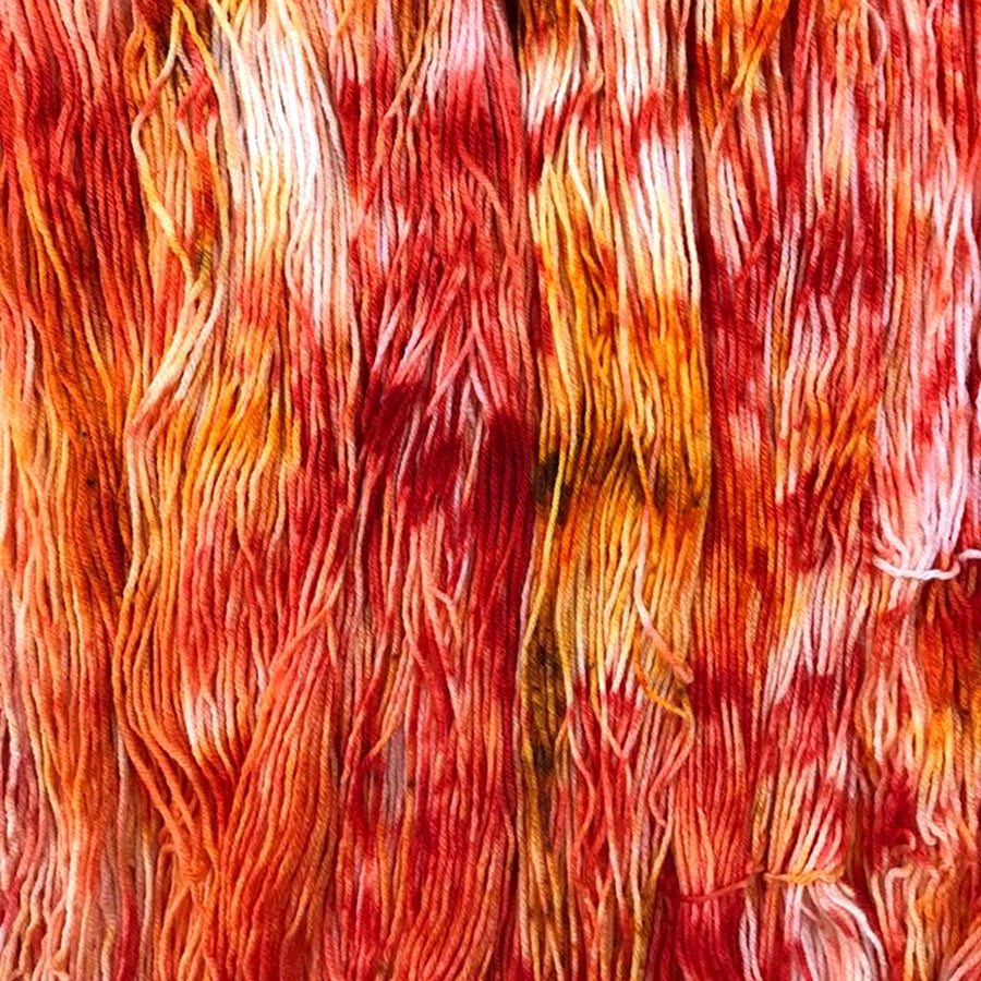 Hand Dyed Yarn, Creamsicle Yarn, Worsted, DK & Sock Yarn Hand Dyed Yarn, Creamsicle (Choose Your Base Yarn) Yarn Designers Boutique