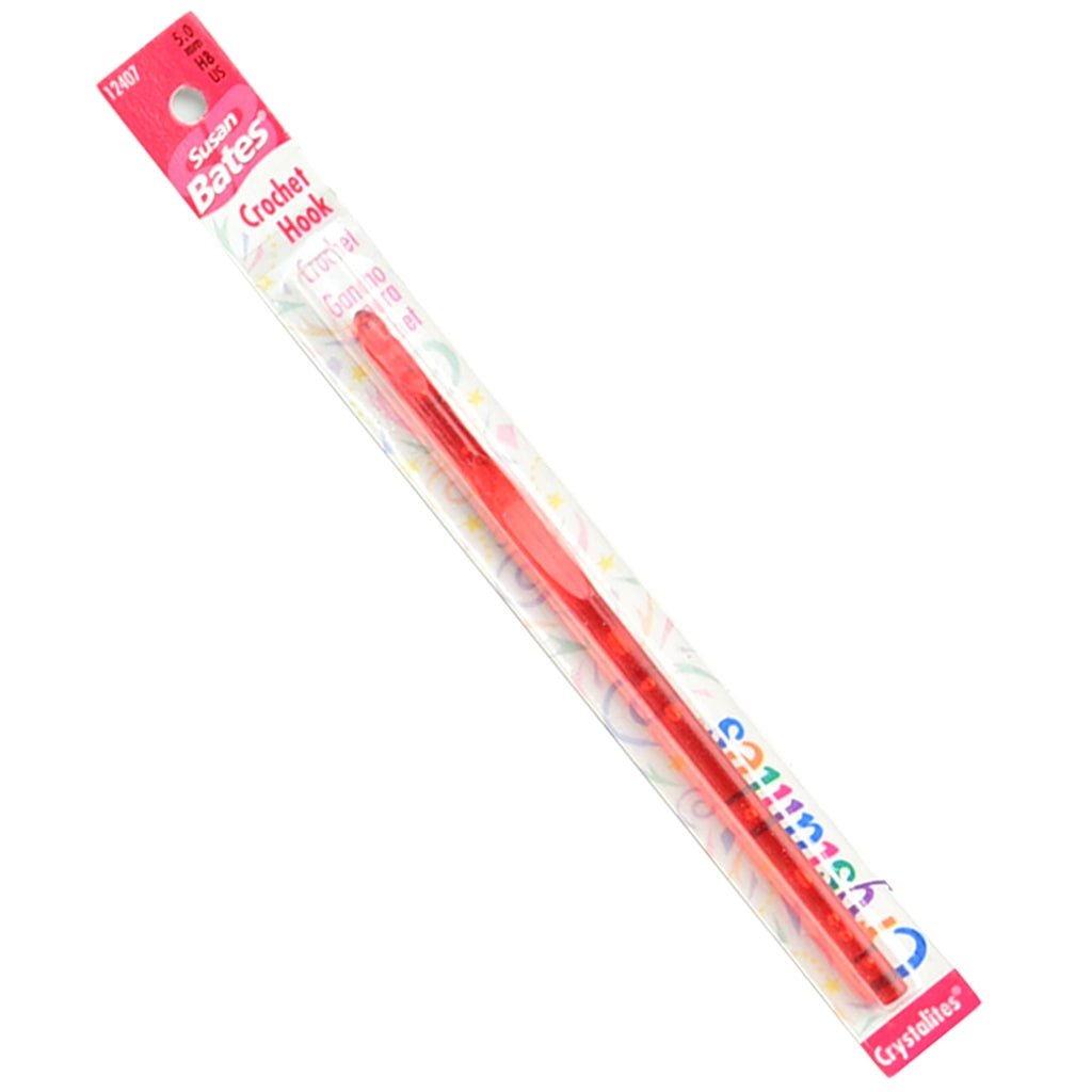 Crochet Hooks | Crystalites Acrylic Hooks, Red Heart Susan Bates Crystalites Acrylic Crochet Hooks Yarn Designers Boutique