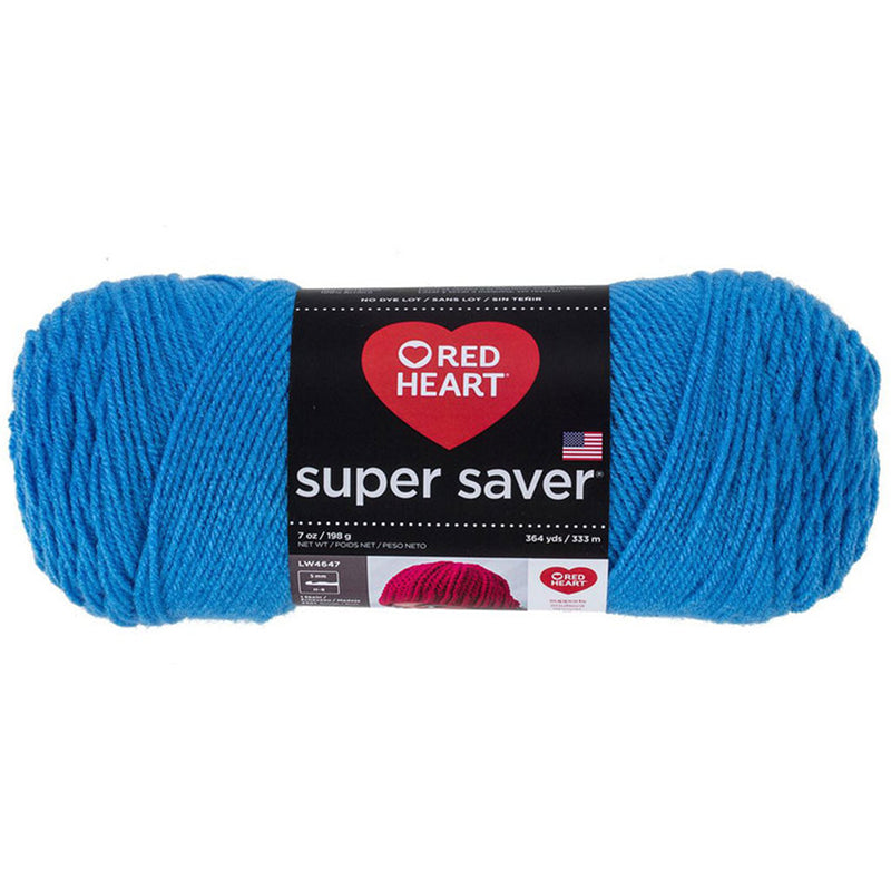 Super Saver Yarn Red Heart, Machine Washable & Dryable, Worsted Weight Super Saver Solids & Fleck Yarn by Red Heart Yarn Designers Boutique