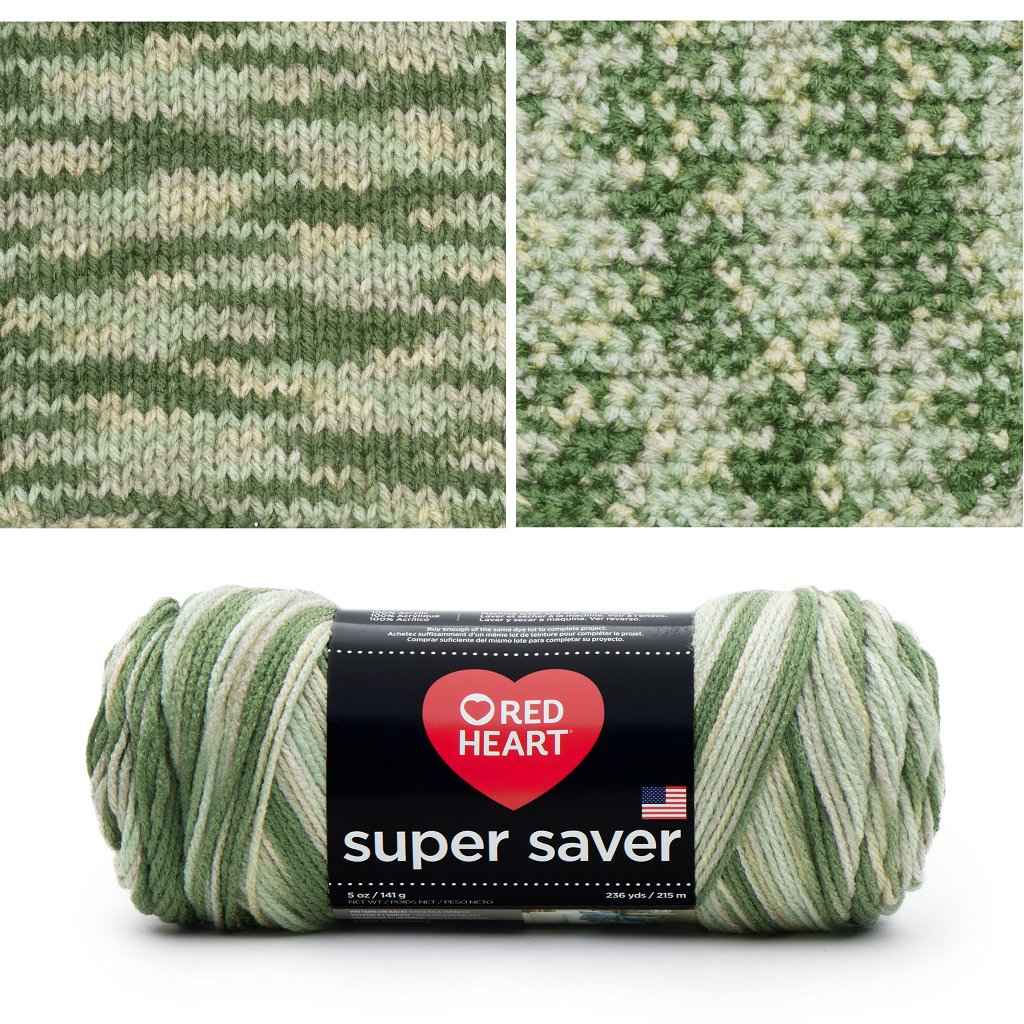 Super Saver, Easy Care, Machine Washable Yarn by Red Heart Super Saver Variegated Yarn by Red Heart Yarn Designers Boutique