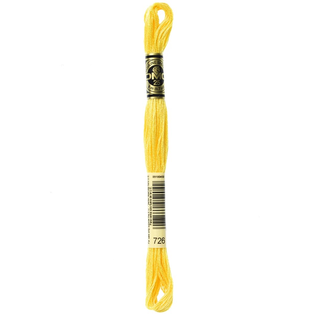 Embroidery Thread | DMC Embroidery Floss Cotton 6-Strand Yellows DMC 6 Strand Cotton Embroidery Floss Yellows & Golds Yarn Designers Boutique