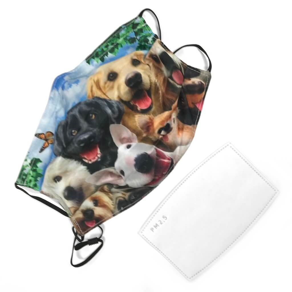 Adjustable Covid Mask, Reusable Face Masks with Filter & Nose Wire Adjustable Face Masks with Filter Yarn Designers Boutique