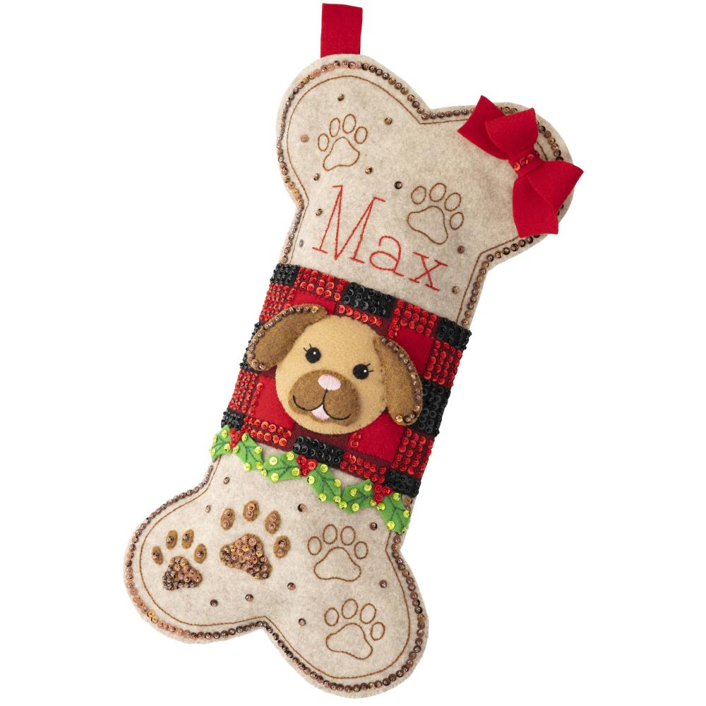 Christmas Stocking Kit for Dogs, Doggy Treat, DIY Christmas Stocking