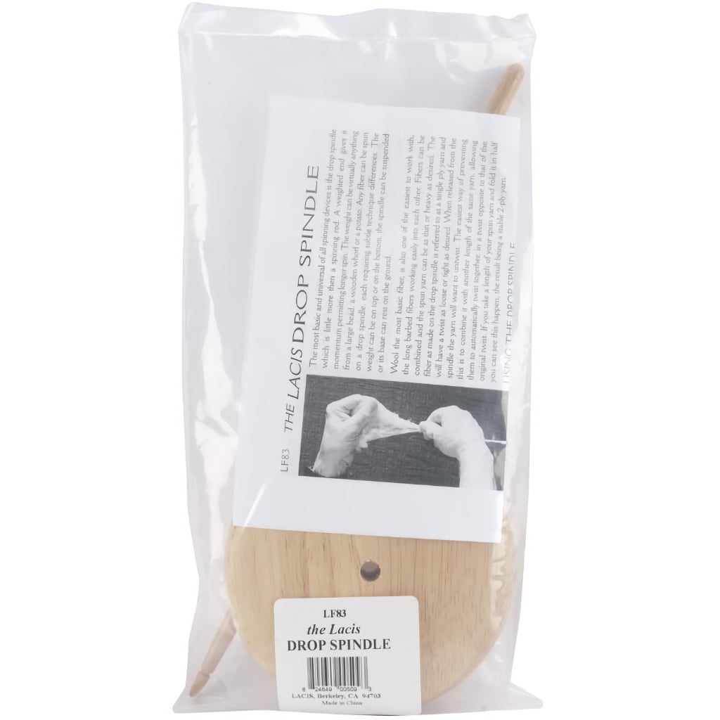 Lacis Drop Spindles | Spin Any Fiber on the Go Natural Wood Lacis Drop Spindle Yarn Designers Boutique