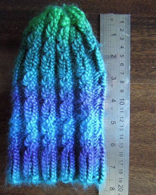 Free Loom Knitting Patterns | Simple Ribbed Cabled Hat for Knitting Loom Simple Cabled Baby Hat, Loom Knitting Pattern Yarn Designers Boutique