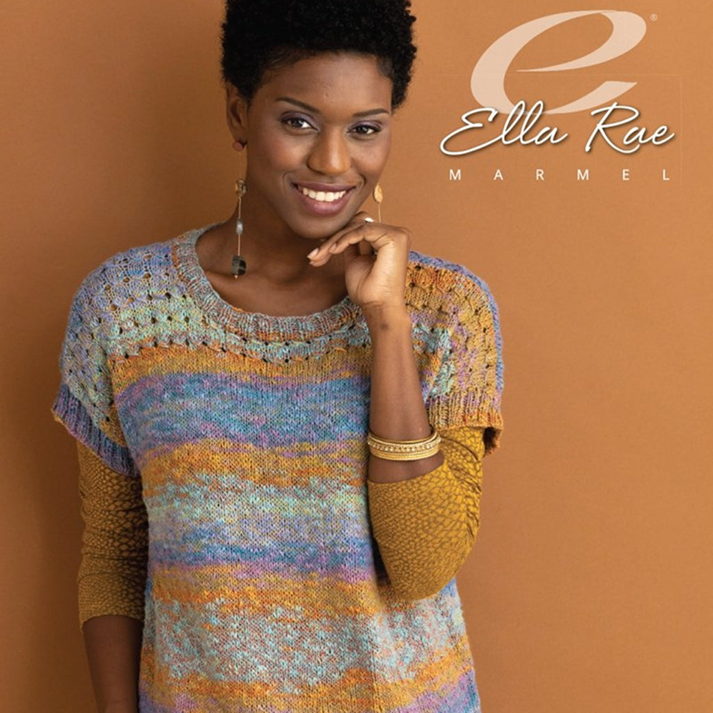 Acrylic Cotton Yarn | Marmel by Ella Rae, Barbershop Pole Colorful Ply Marmel by Ella Rae Yarn Designers Boutique