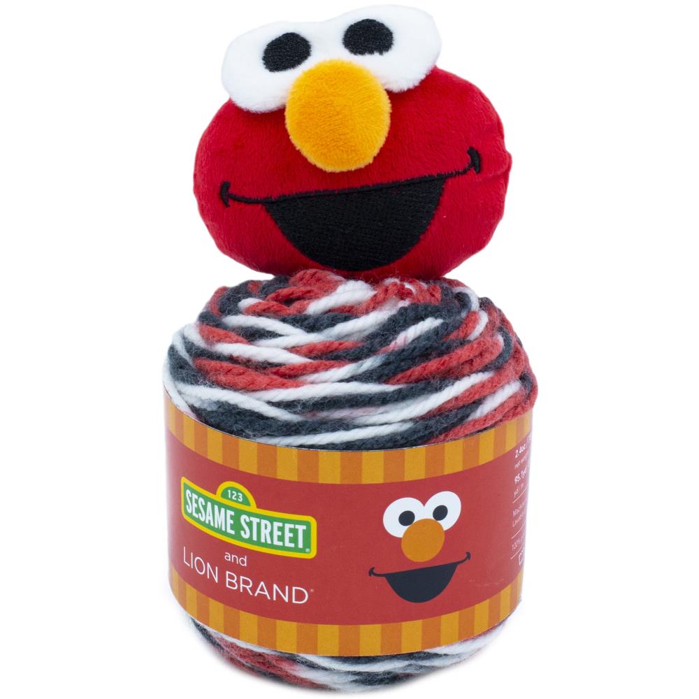 Easy Sesame Street Kids Hat with Plush Topper, Lion Brand Yarn Beanie Sesame Street One Hat Wonder by Lion Brand Yarn Designers Boutique