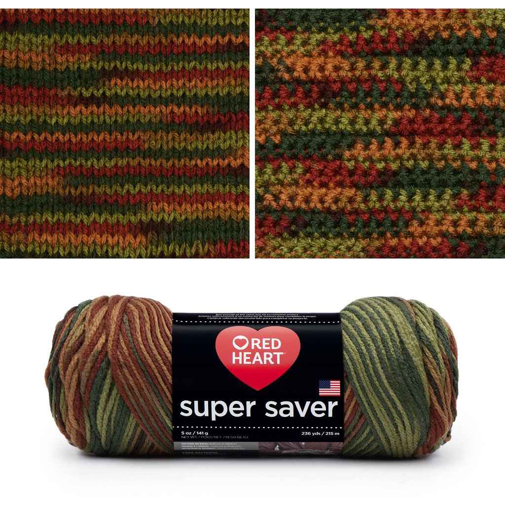 Super Saver, Easy Care, Machine Washable Yarn by Red Heart Super Saver Variegated Yarn by Red Heart Yarn Designers Boutique