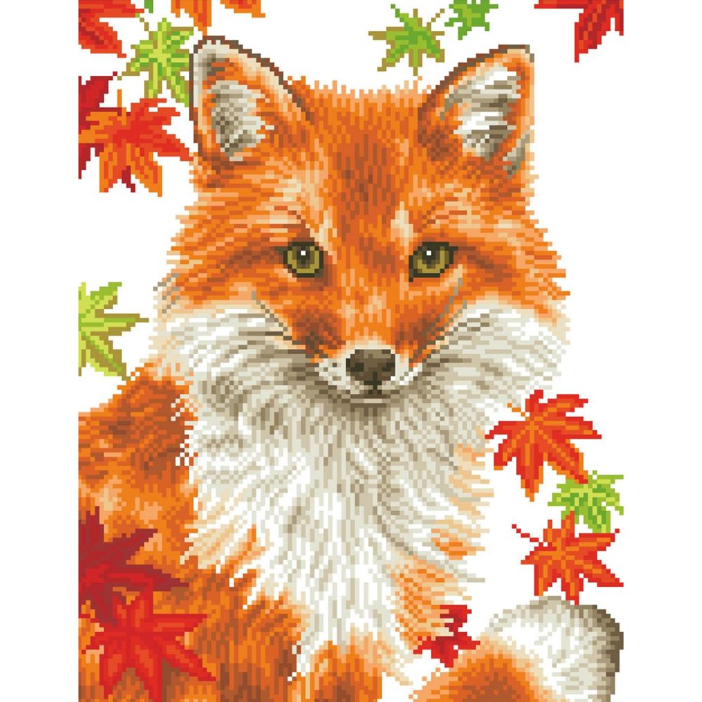 Fox Art Diamond Painting, Wall Art Home Decor, DIY Diamond Art Foxy, Diamond Dotz Yarn Designers Boutique