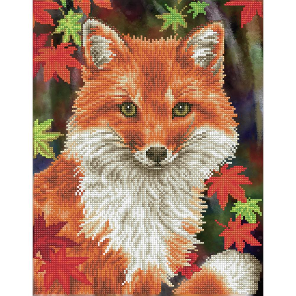 Fox Art Diamond Painting, Wall Art Home Decor, DIY Diamond Art Foxy, Diamond Dotz Yarn Designers Boutique