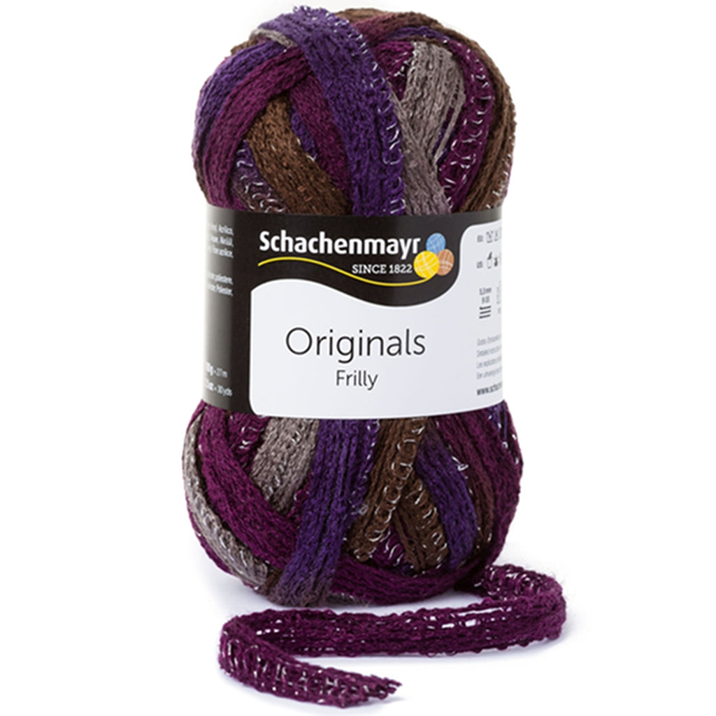 Mesh Yarn, Frilly Ruffling Yarn SMC Schachenmayr, Sparkly Novelty Yarn Frilly Ruffling Yarn by SMC Schachenmayr Yarn Designers Boutique