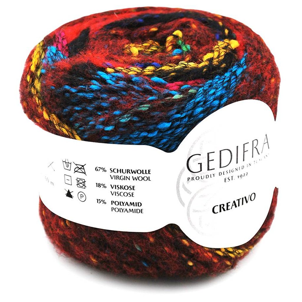 Gedifra Creativo Super Bulky Yarn, Cozy Striped Sweaters Knitting Wool Creativo by Gedifra Yarn Designers Boutique