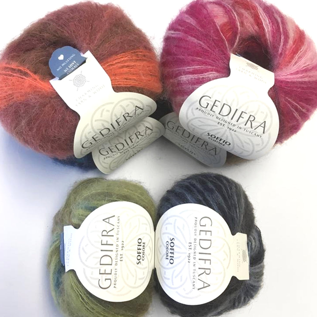 Knitting Yarn | Gedifra Yarn Soffio Colore, Alpaca and Silk Blend Soffio Colore by Gedifra Yarn Designers Boutique