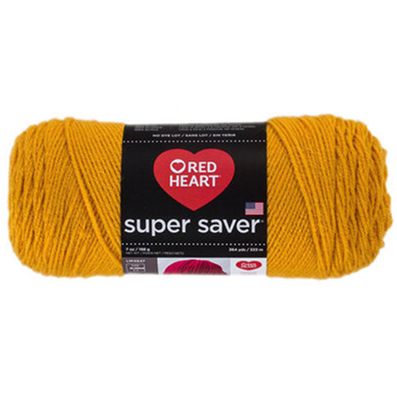 Super Saver Yarn Red Heart, Machine Washable & Dryable, Worsted Weight Super Saver Solids & Fleck Yarn by Red Heart Yarn Designers Boutique