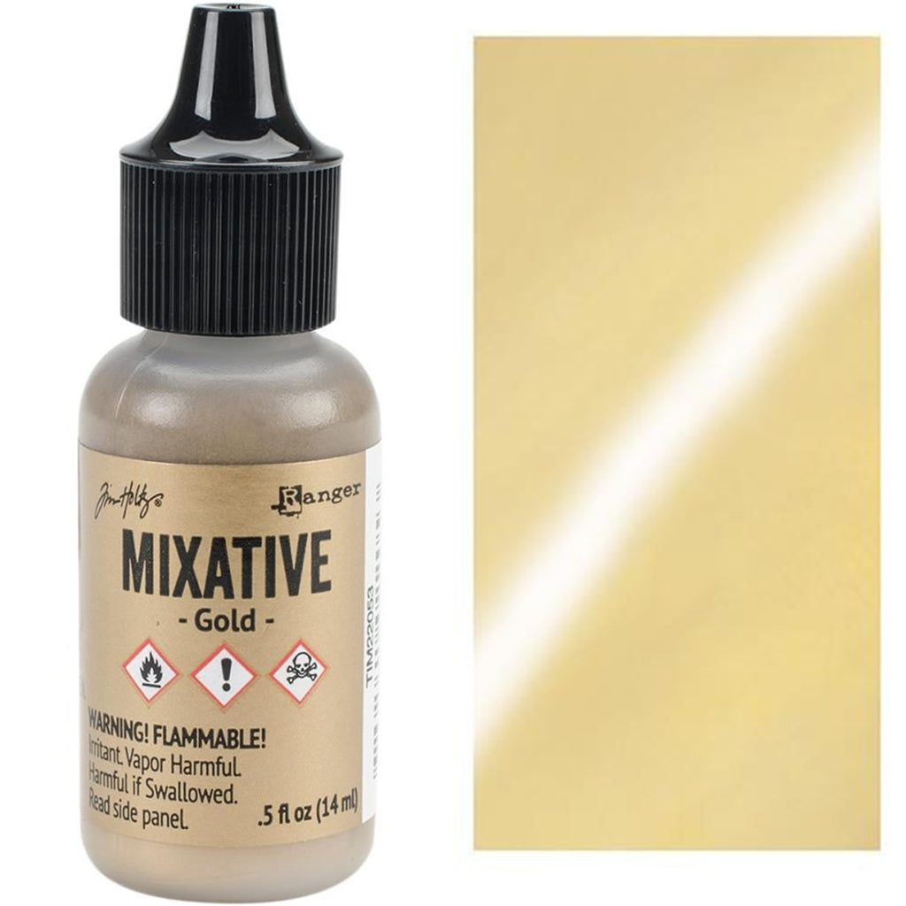 Metallic Alcohol Ink Mixatives, Tim Holtz Ranger Adirondak .5 oz Alcohol Inks Metallic Mixatives, .5 oz, Tim Holtz Ranger Yarn Designers Boutique
