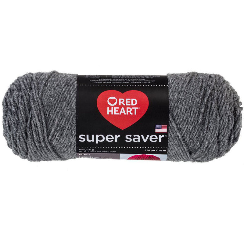 Super Saver Yarn Red Heart, Machine Washable & Dryable, Worsted Weight Super Saver Solids & Fleck Yarn by Red Heart Yarn Designers Boutique