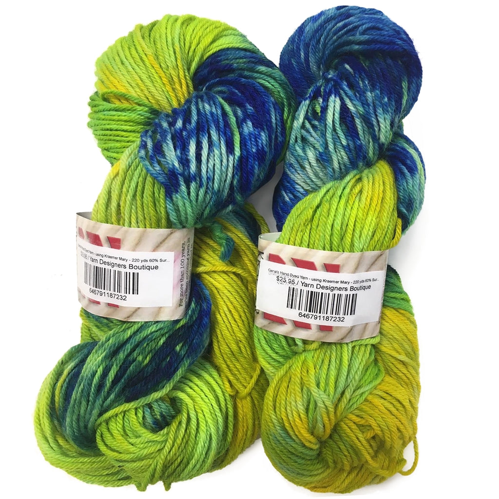Hand Dyed Yarn, Speckled Irises, Worsted, DK & Sock Yarn Hand Dyed Yarn, Speckled Irises (Choose Your Base Yarn) Yarn Designers Boutique