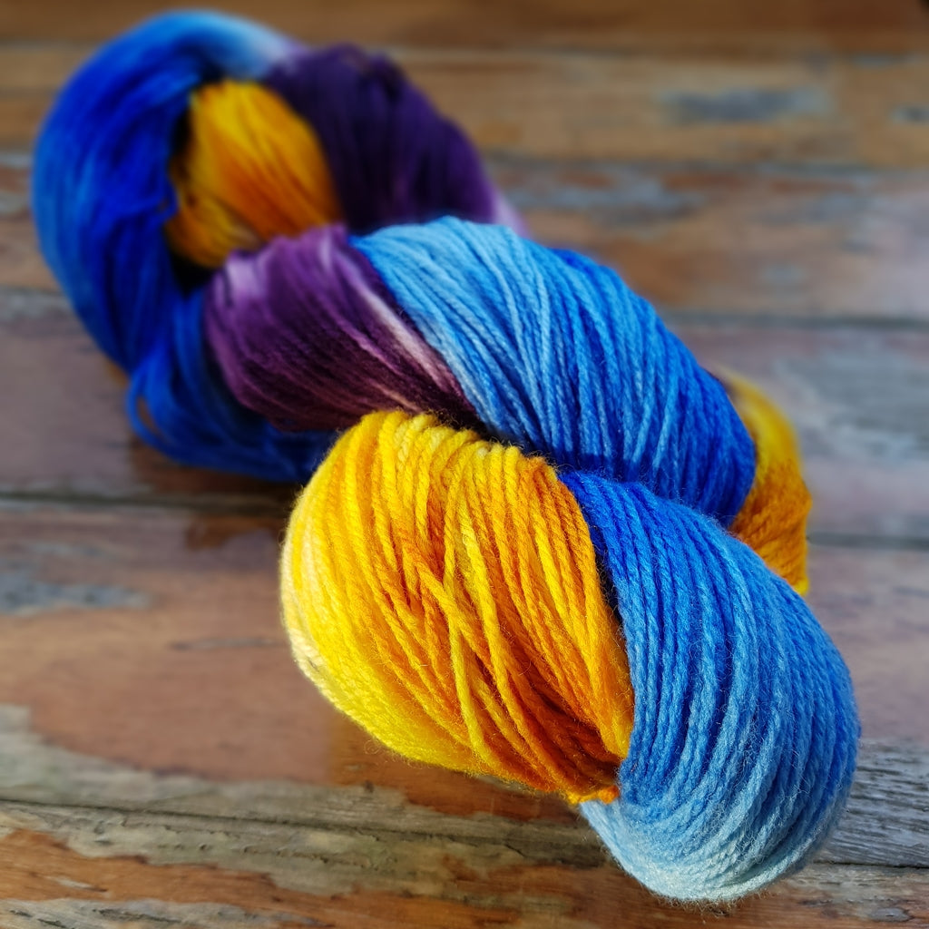 Hand Dyed Yarn, Caribbean Party, Worsted, DK & Sock Yarn Hand Dyed Yarn, Caribbean Party (Choose Your Base Yarn) Yarn Designers Boutique