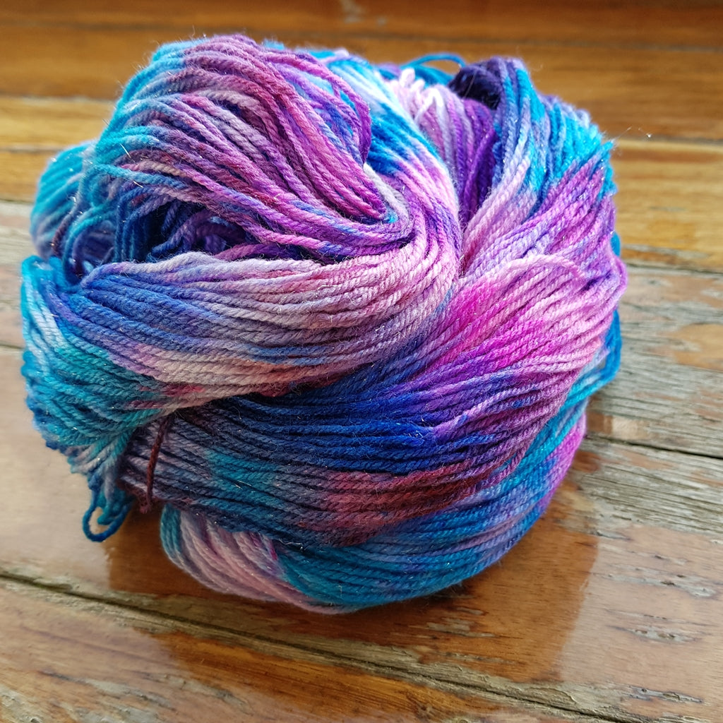 Yarn Kit | Yarn Fade Set | 3 Hanks Yellow, Purple, Blue Hand Dyed Yarn, Cali Sunshine Three Skein Fade (Choose Your Base Yarn) Yarn Designers Boutique