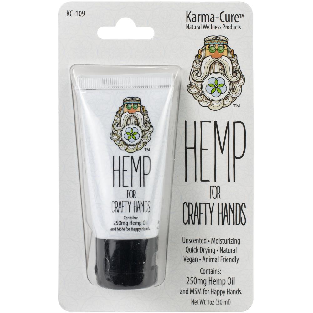 Hand Cream, Karma-Cure, Hemp Lotion, Contains MSM for Pain Relief Crafty Hands Hemp Creme by Karma-Cure Yarn Designers Boutique