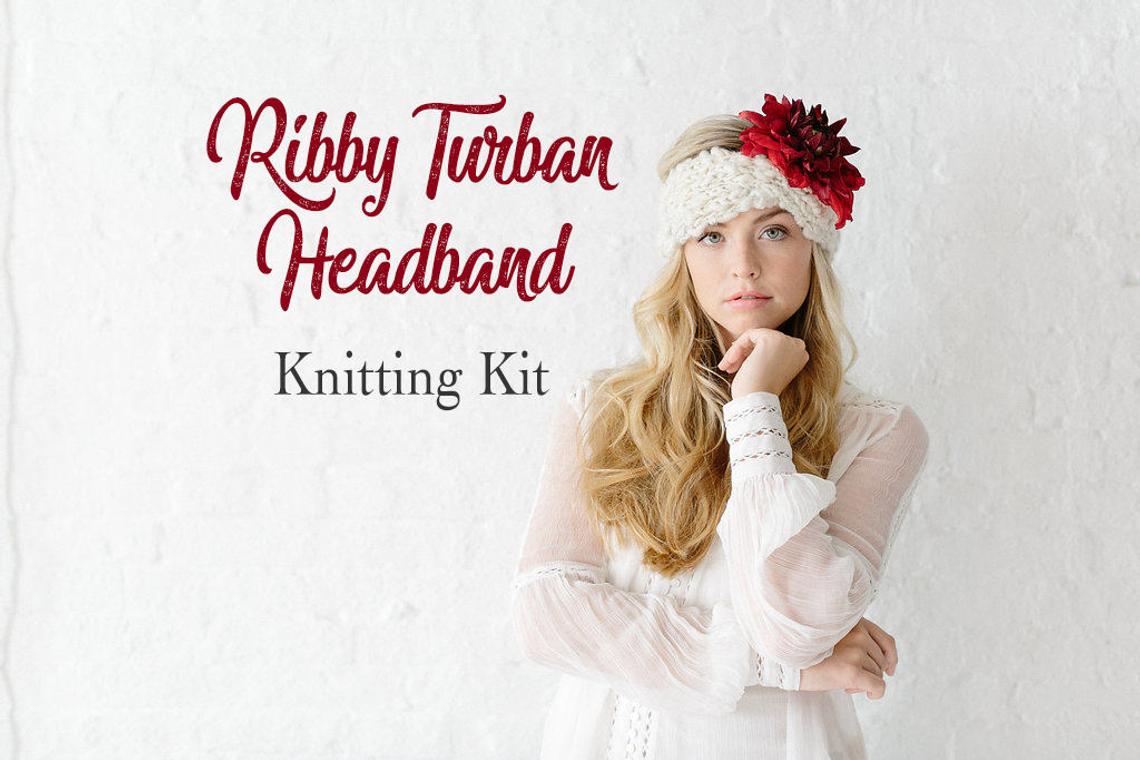 Knit Collage Ribby Turban Headband Knitting Kit | Yarn Designers Boutique Ribby Turban Headband from Knit Collage Yarn Designers Boutique