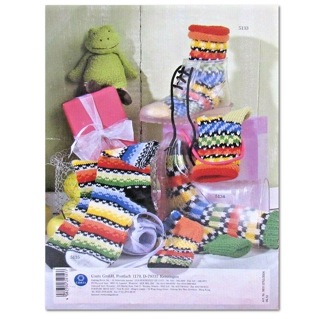 Sock Pattern Book, Inspiration, Knit Socks & More with Regia 5101A Inspiration, Socks & More with Regia 5101A Booklet Yarn Designers Boutique