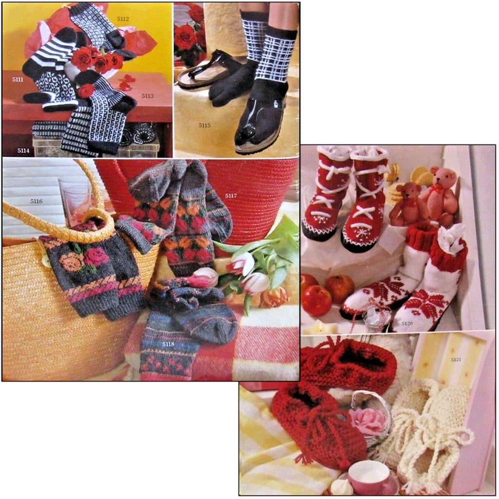 Sock Pattern Book, Inspiration, Knit Socks & More with Regia 5101A Inspiration, Socks & More with Regia 5101A Booklet Yarn Designers Boutique