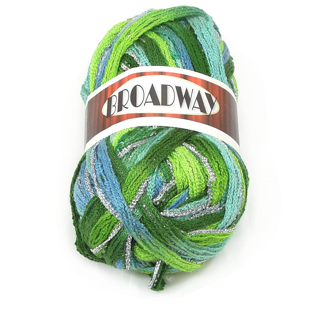 Broadway by Knitting Fever- Jade, Lime, Blue #03