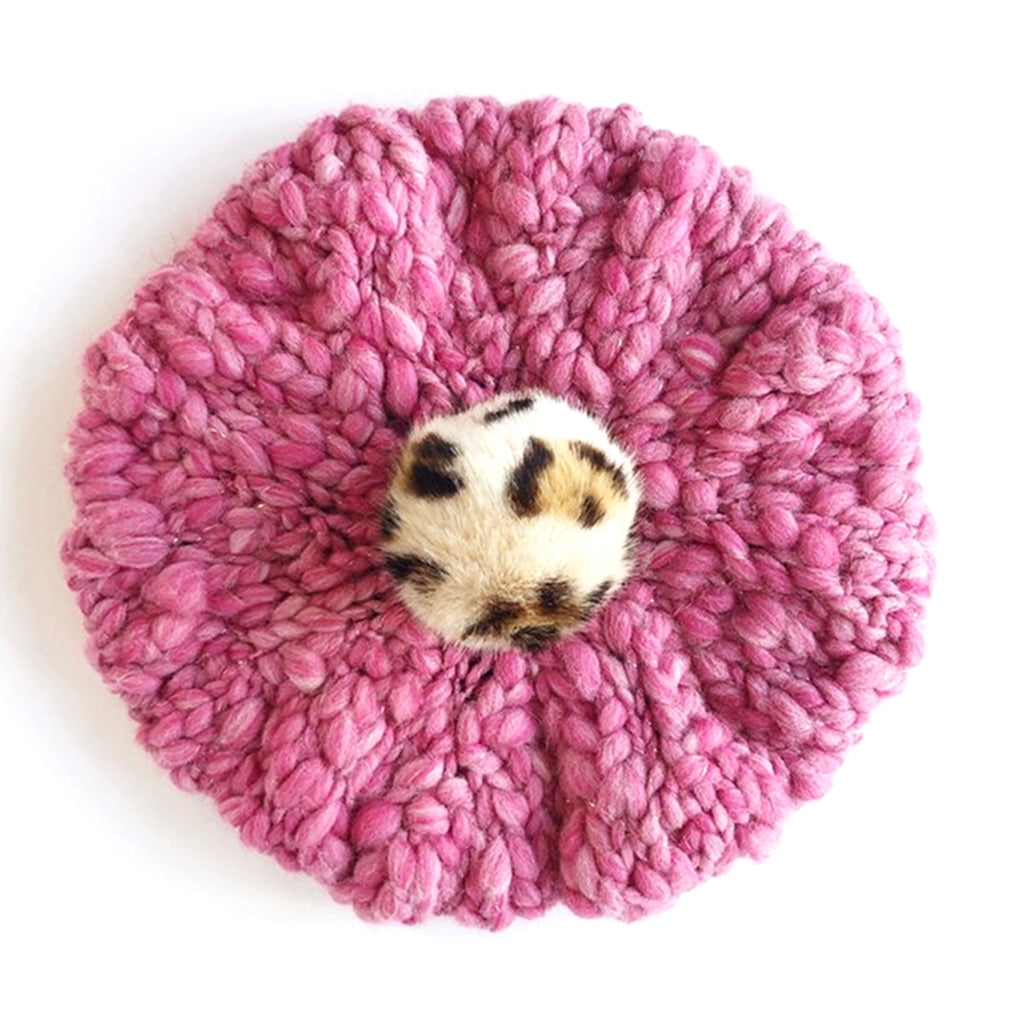 Hat Knitting Kit | Knitting Pattern + Yarn, Knit Collage Merci Beret Merci Beaucoup Beret by Knit Collage Yarn Designers Boutique